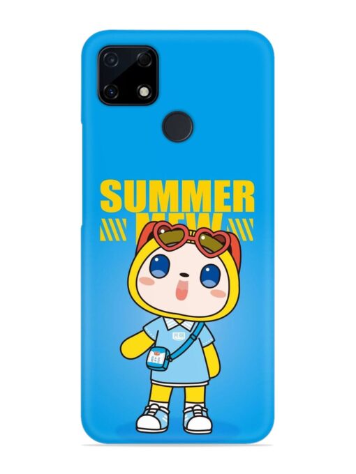 Summer Mew Cartoon Snap Case for Realme C12 Zapvi