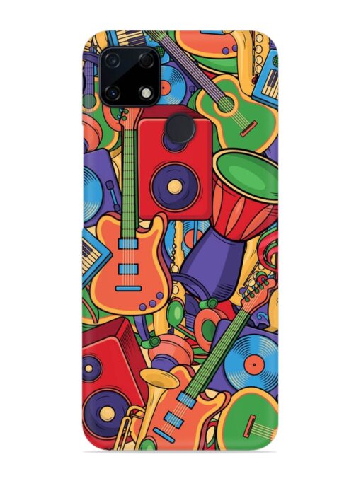 Colorful Music Art Snap Case for Realme C12 Zapvi