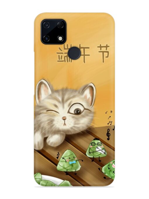 Cat Scorpion Dancing Snap Case for Realme C12 Zapvi