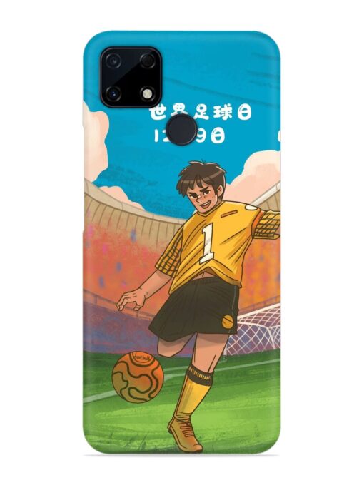 Soccer Kick Snap Case for Realme C12 Zapvi