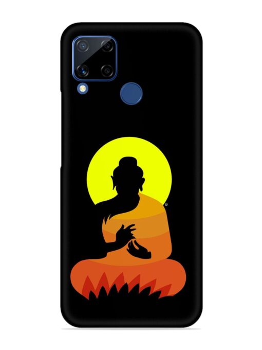 Buddha Art Black Snap Case for Realme C15 Zapvi