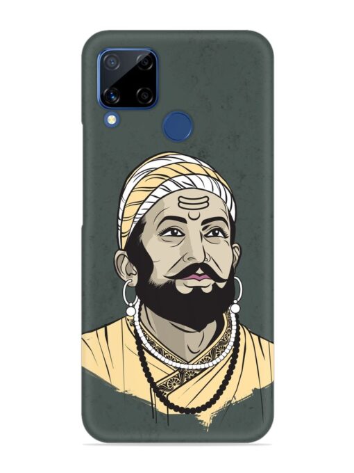 Shivaji Maharaj Vector Art Snap Case for Realme C15 Zapvi