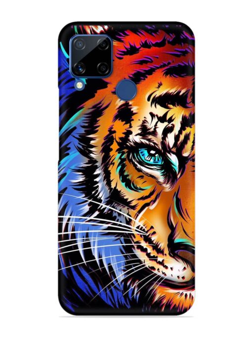 Colorful Lion Art Snap Case for Realme C15 Zapvi