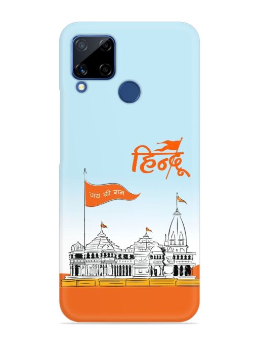 Ram Mandir Hindu Snap Case for Realme C15 Zapvi