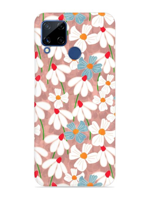 Abstract Petal Flowers Snap Case for Realme C15 Zapvi