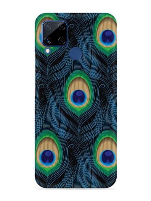 Seamless Pattern Peacock Snap Case for Realme C15 Zapvi