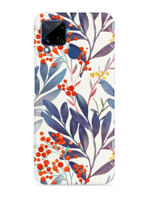 Seamless Floral Pattern Snap Case for Realme C15 Zapvi