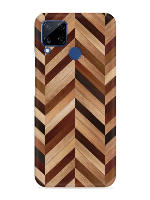 Seamless Wood Parquet Snap Case for Realme C15 Zapvi