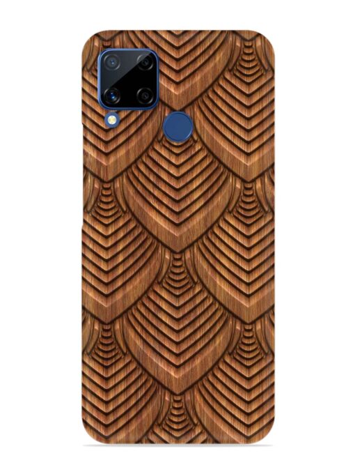 Carved Pattern On Snap Case for Realme C15 Zapvi