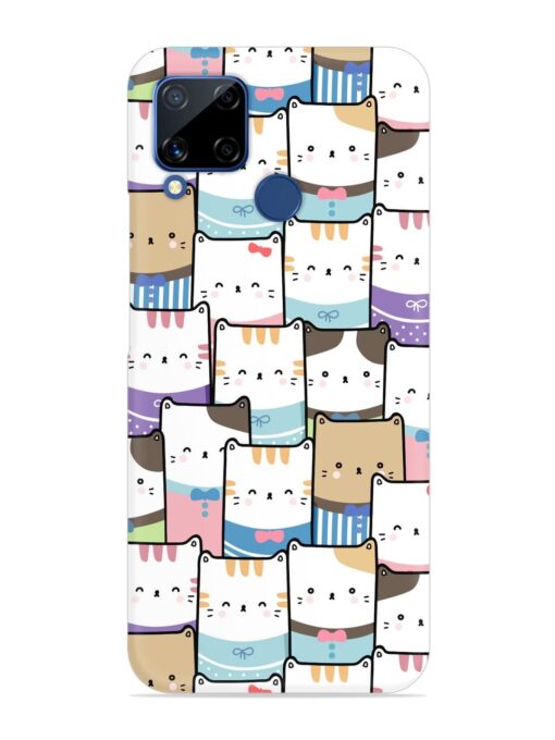 Cute Adorable Cat Snap Case for Realme C15 Zapvi