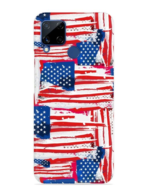 Usa Flag Seamless Snap Case for Realme C15 Zapvi