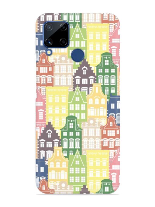 Seamless Shapes Pattern Snap Case for Realme C15 Zapvi