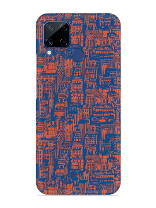 Hand Drawn Seamless Snap Case for Realme C15 Zapvi