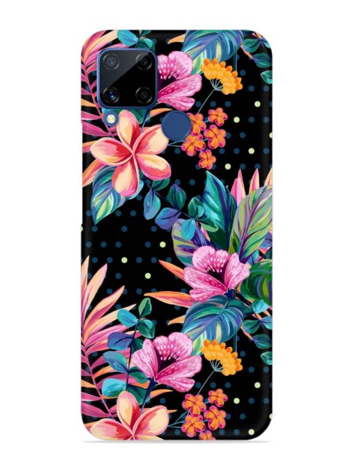 Seamless Floral Pattern Snap Case for Realme C15 Zapvi