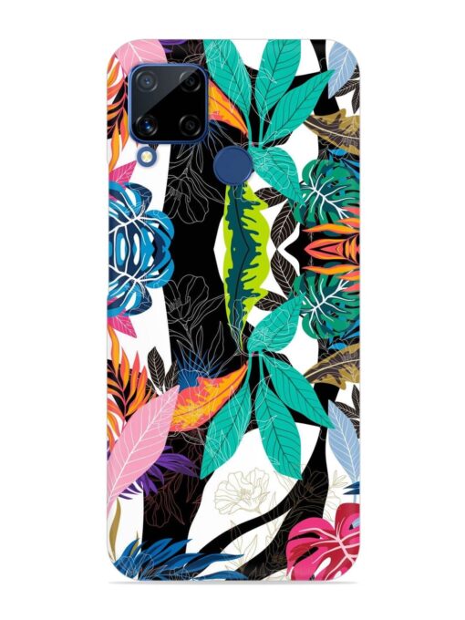 Floral Pattern Bright Snap Case for Realme C15 Zapvi