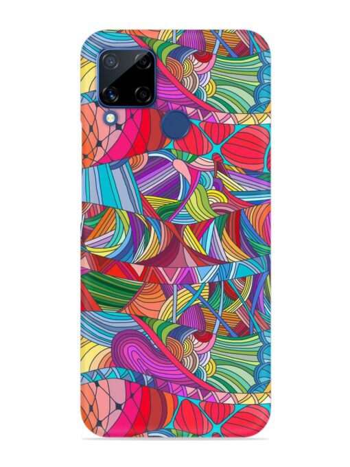 Seamless Patterns Hand Drawn Snap Case for Realme C15 Zapvi