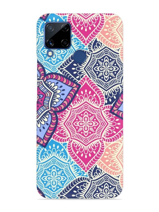 Ethnic Floral Seamless Snap Case for Realme C15 Zapvi