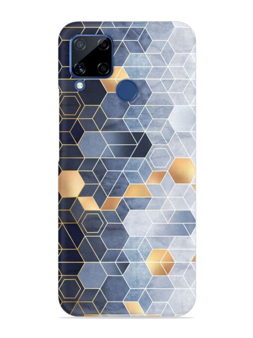 Geometric Abstraction Hexagons Snap Case for Realme C15 Zapvi