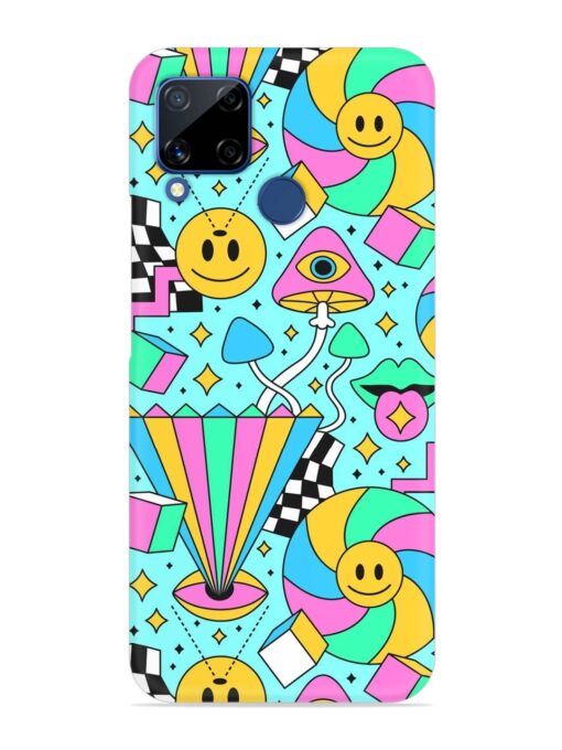 Trippy Rainbow 60S Snap Case for Realme C15 Zapvi