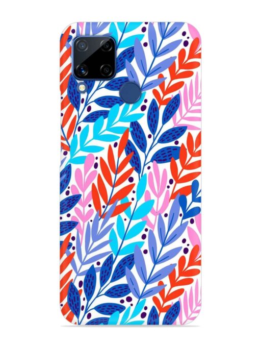 Bright Floral Tropical Snap Case for Realme C15 Zapvi