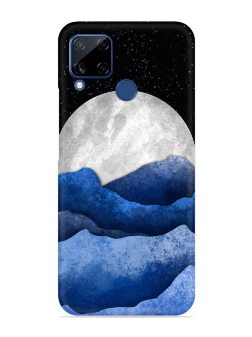 Full Moon Mountain Vector Snap Case for Realme C15 Zapvi