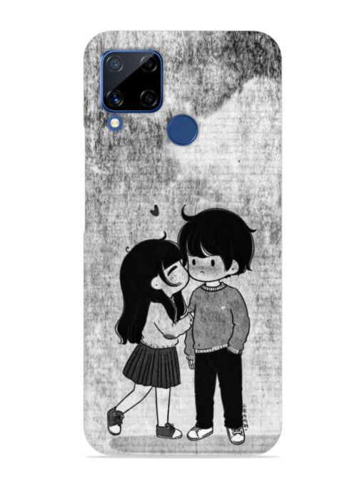 Couple Love Highlights Snap Case for Realme C15 Zapvi