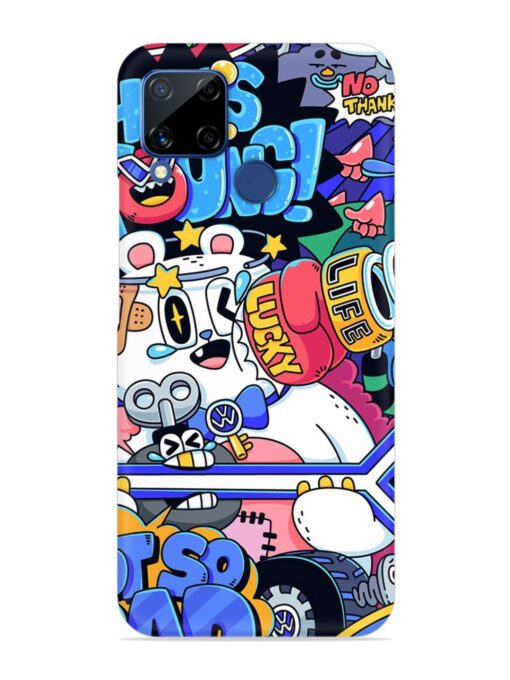 Universal Doodle Snap Case for Realme C15 Zapvi