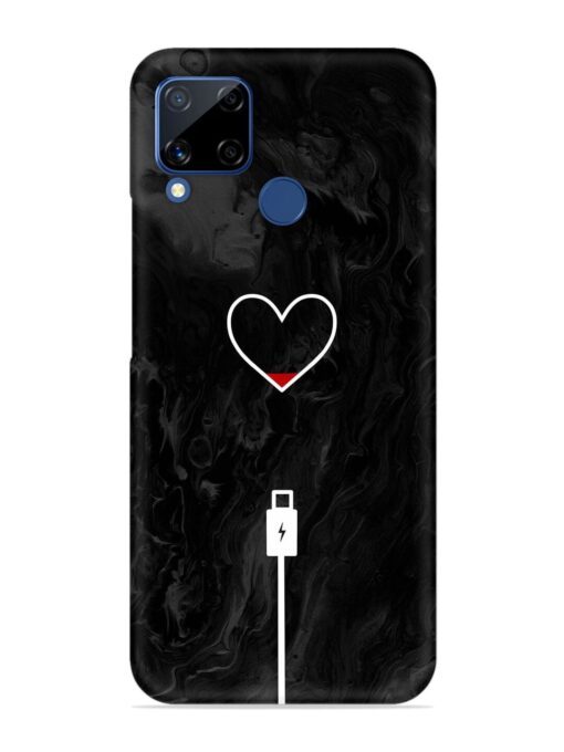 Heart Charging Vector Snap Case for Realme C15 Zapvi