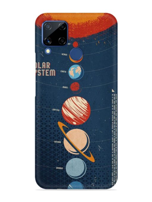 Solar System Vector Snap Case for Realme C15 Zapvi