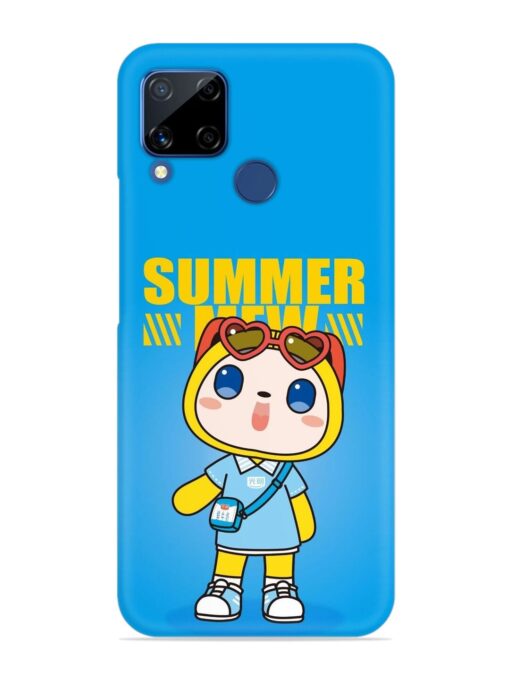 Summer Mew Cartoon Snap Case for Realme C15 Zapvi