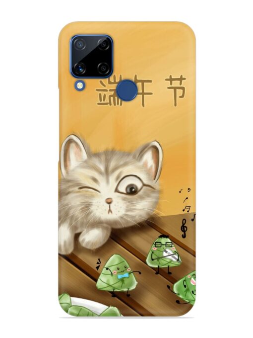 Cat Scorpion Dancing Snap Case for Realme C15 Zapvi