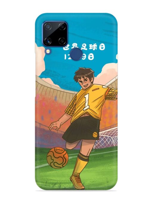 Soccer Kick Snap Case for Realme C15 Zapvi