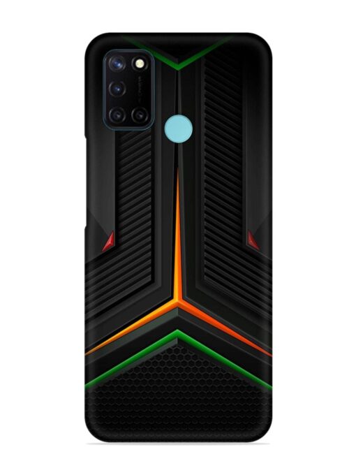 Orange Triangle Light Snap Case for Realme C17 Zapvi