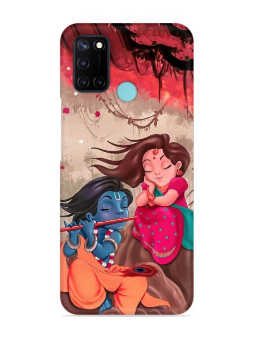 Radhe Krishna Water Art Snap Case for Realme C17 Zapvi