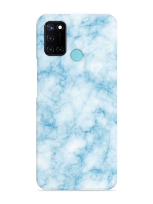 Blue White Natural Marble Snap Case for Realme C17 Zapvi