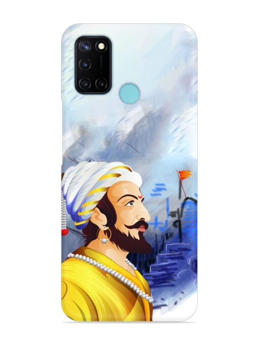 Shivaji Maharaj Color Paint Art Snap Case for Realme C17 Zapvi