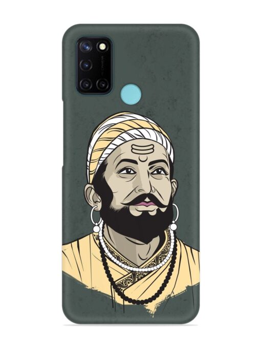 Shivaji Maharaj Vector Art Snap Case for Realme C17 Zapvi