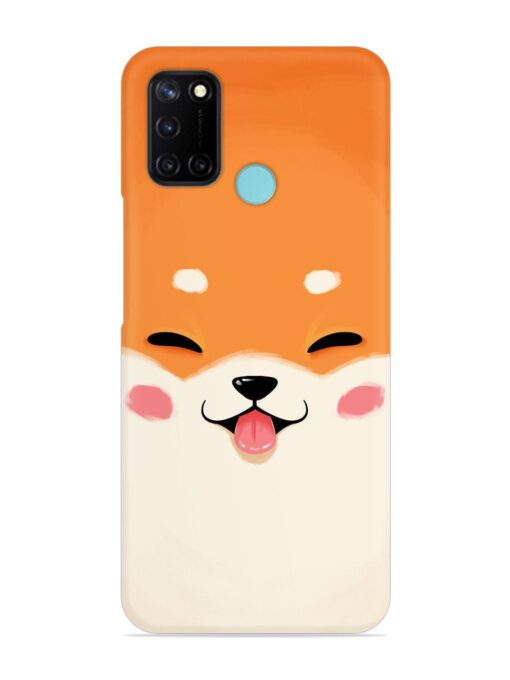 Cute Dog Face Vector Snap Case for Realme C17 Zapvi