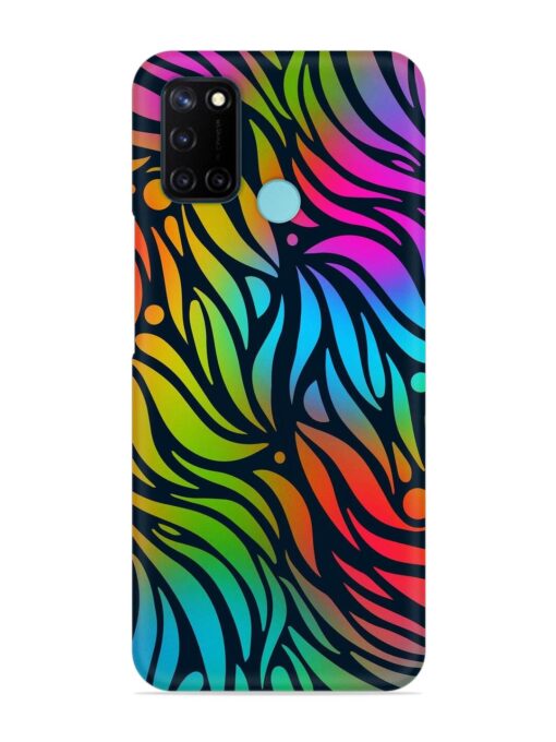 Abstract Leaf Design Snap Case for Realme C17 Zapvi