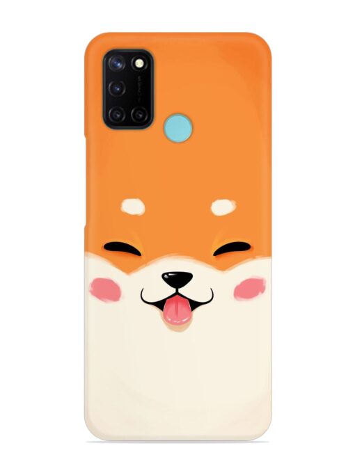 Happy Cat Art Snap Case for Realme C17 Zapvi