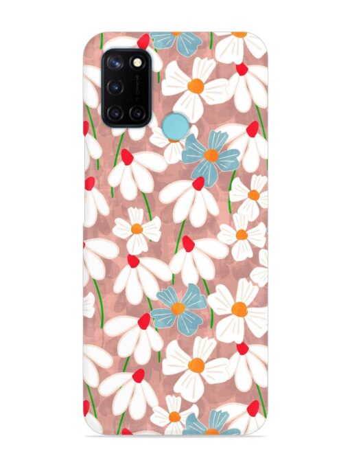 Abstract Petal Flowers Snap Case for Realme C17 Zapvi