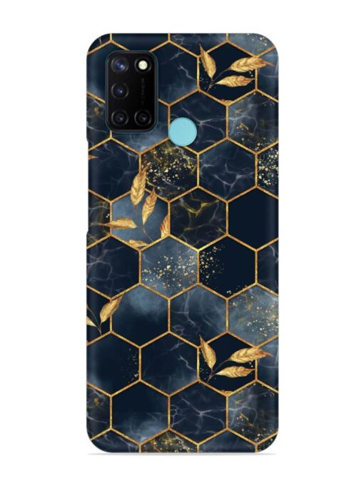 Marble Hexagon Seamless Snap Case for Realme C17 Zapvi