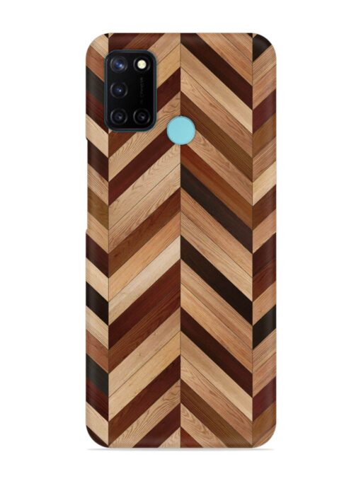 Seamless Wood Parquet Snap Case for Realme C17 Zapvi