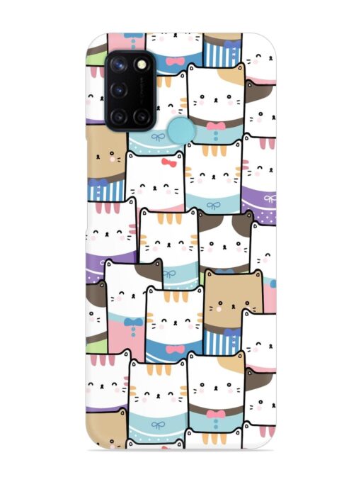 Cute Adorable Cat Snap Case for Realme C17 Zapvi