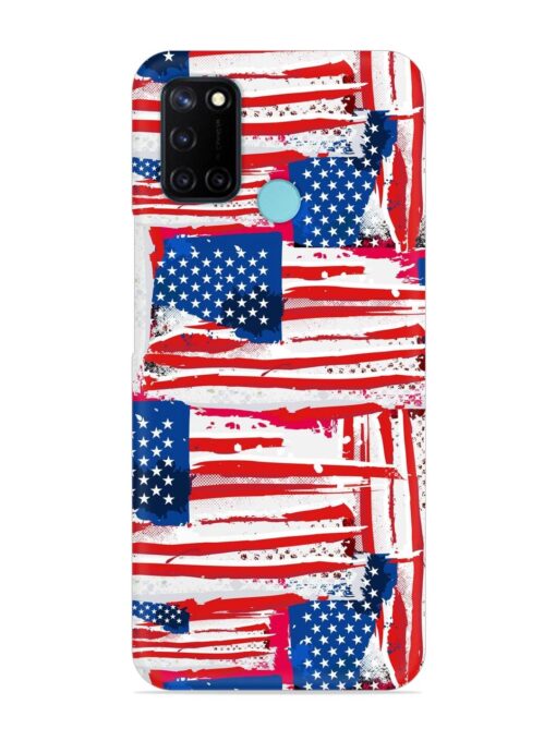 Usa Flag Seamless Snap Case for Realme C17 Zapvi