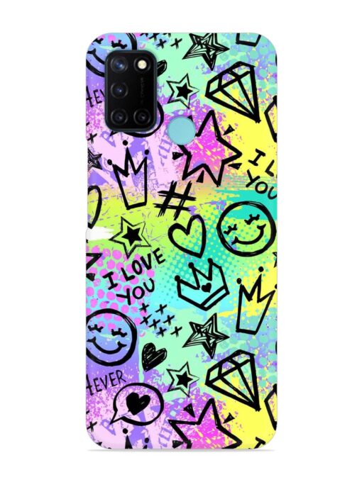 Bright Seamless Pattern Snap Case for Realme C17 Zapvi