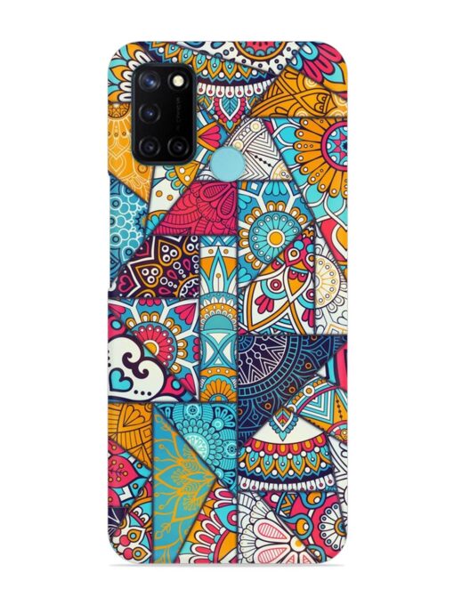 Patchwork Pattern Vintage Snap Case for Realme C17 Zapvi