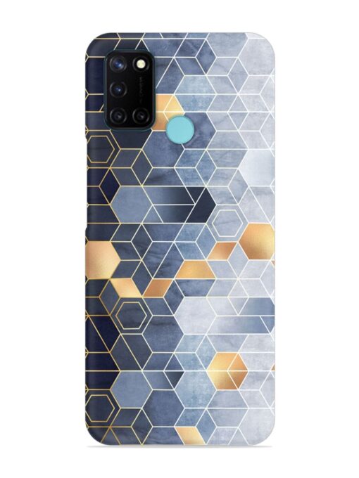 Geometric Abstraction Hexagons Snap Case for Realme C17 Zapvi