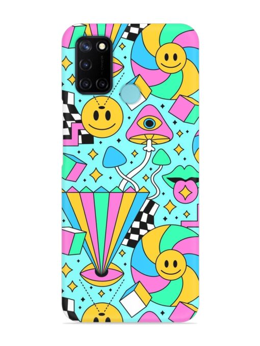 Trippy Rainbow 60S Snap Case for Realme C17 Zapvi