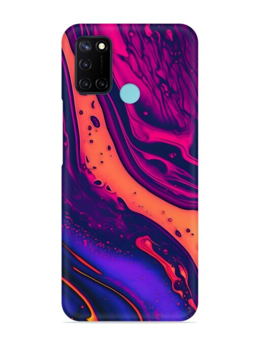 Fluid Blue Pink Art Snap Case for Realme C17 Zapvi